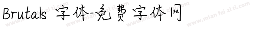 Brutals 字体字体转换